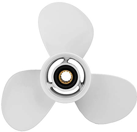 Akozon Bootspropeller Außenborder 3 Blatt Aluminium 11 1/8 x 13-G Propeller für 30-60PS