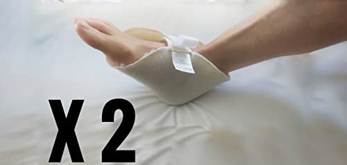 Coppia (2 Pezzi) Talloniere Regolabili in 100% Lana Merinos - Protezione Antifrizione per Degenza con Supporto Morbido per Scarico Pressione - Made in Italy - Alta Qualità Specialistica, Talloniera