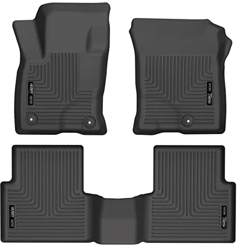 Husky Liners Weatherbeater Floor Mats | Fits 2021-2026 Ford Bronco Sport | Front & 2nd Row, 3-pc Black - 95341