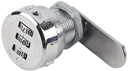 Serratura A Cilindro Combinazione Codice 3 Cifre, Lucchetto Per Cassetto Cassettiera Scrivania Postale Armadietto Armadio Cucina Guardaroba Camma Cassetti Rotante Dell'Armadio Scatola Ufficio Cassetta