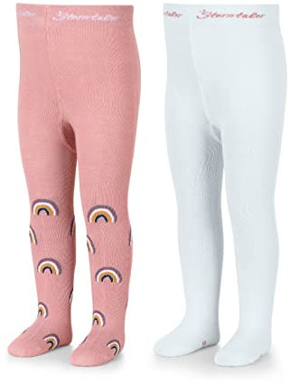 Sterntaler Baby Mädchen Strumpfhose Baby Kleinkind Strumpfhose Doppelpack Bambus - Babystrumpfhose - aus Bambuszellstoff - zartrosa, 68