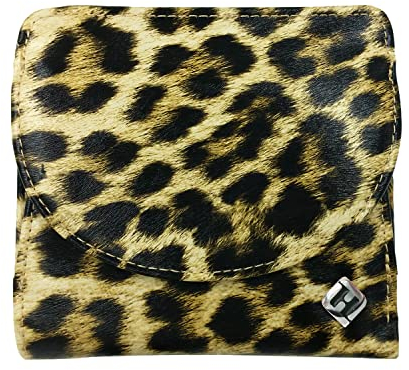 Geldbeutel Damen klein, Reise Geldbörse, viele Fächer Leo, RFID Blocker, Münzfach | Wiener Schachtel Portemonnaie Portmonee Damengeldbörse Damenportemonnaie Damengeldbeutel Geldtasche Wallet for woman