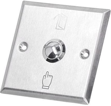 Interrupteur de Bouton de Sortie, Interrupteur de Déverrouillage de Porte avec Matériaux en Acier Inoxydable de qualité Supérieure pour Système de Contrôle D'accès de Porte