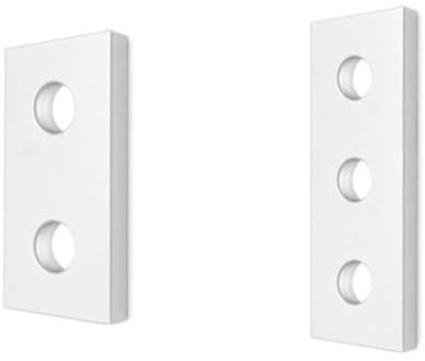 OG Secure | 2 & 3 Hole End Plate - Joining Brackets Aluminium Extrusion Profile | End Plate **Pack of 3** (2 Hole *Pack of 3*)