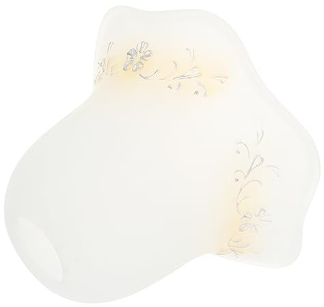 DOITOOL Glas Lampenschirm Weiß Für Tischlampe Dekorativer Lichtschirm Als Lichtaccessoire Einfache Installation Für Professionellen Und Privaten Gebrauch