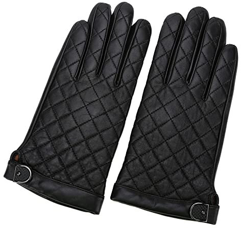 JUGALIADC Winter Handschuh Geniune Lammfell-lederhandschuhe Herren Touchscreen Driving Business Guantes Male Wasserdicht