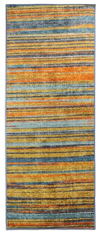 Floordirekt Teppich Läufer Flur, Küche & Wohnraum Küchenläufer - Rutschfester Moderner Kurzflor Flurteppich Brücke für Wohnzimmer & Schlafzimmer Meterware nach Maß 80 x 150 cm (Calama)