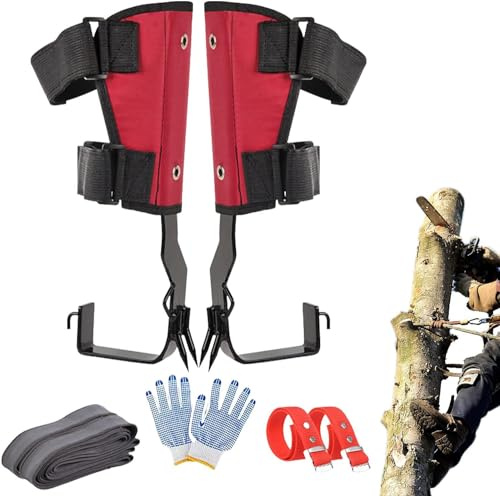 BLUEZY Baumklettern Ausrüstung, Baumkletterspikes, Baumklettern Ausrüstung Set Für Kletter Werkzeug Für Elektroarbeiter Indoor- Und Outdoor-Sport