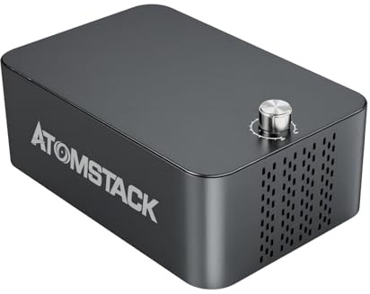ATOMSTACK F60 Air Assist Kit für ATOMSTACK A6 Pro/A12 Pro/A24 Pro/A20 Pro Laser Graviermaschine, Zweizylinder Luftunterstützungssatz, Leise, Macht Sauberere und Glattere Schnittkanten