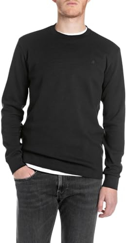 replay herr tshirt, 098 svart, L