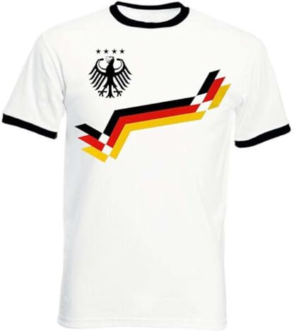 Herren T-Shirt Deutschland Retro Trikot Fußball