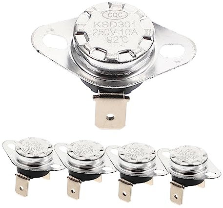 SOESFOUFU 5stücke Thermostat Temperaturregler Für Heizgeräte Automatischer Rückstell-thermoschalter Metallisch Für Wasserkocher Und Kaffeemaschinen