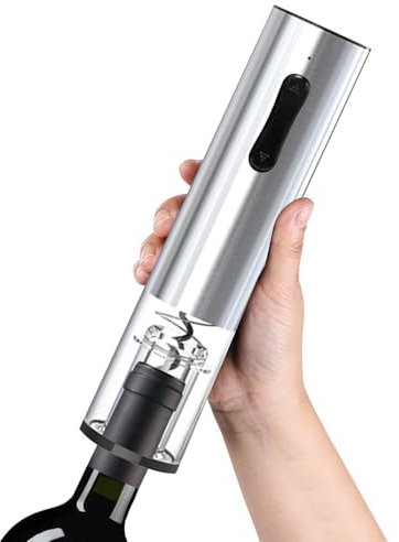 Abrebotellas de vino eléctrico,Abrebotellas eléctricas,Abrebotellas recargable | Extractor de tapón de vino, abridor de corcho de acero inoxidable para barman, servidor