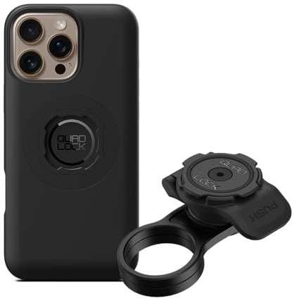 QUAD LOCK Vorbaukappe Fahrradhalterung Kit mit MAG Handyhülle für iPhone 16 Pro Max