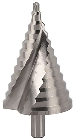 Stufenbohrer, 6–60 Mm, Pagodenkegel, Lagerstahl, Schnellere Entfernung von Schmutz, Ideal für Edelstahlplatten, Design mit Geteilter Spitze
