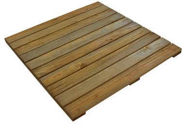 OOGarden - Dalle de terrasse bois Douglas - 100 x 100 cm - Ep. 44 mm