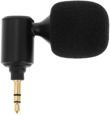 MERRYHAPY 3,5-mm Stereo Computermikrofon Biegsames Live Streaming Mikrofon für Laptoppc mit Weichem Schwammbezug Tragbares Videoaufnahme Mikrofon für Gaming und Konferenzen