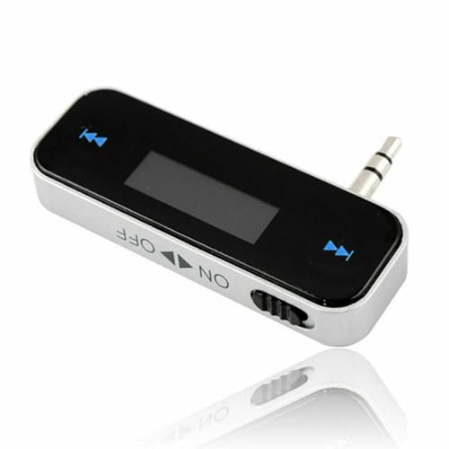 Western Gadget® Wireless FM Transmitter with 3.5mm Jack & LCD Display | Hands-Free Car Kit MP3 Music Player Adapter | Rechargeable HiFi Stereo Audio Plug for Smartphones | Full Frequency 87–108.5MHz