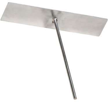 Alipis Espátula de Acero Inoxidable para Crepes Grande Herramienta Ligera y Resistente para Esparcir Masa Sartén Utensilio Profesional para Cocina Casera y Repostería