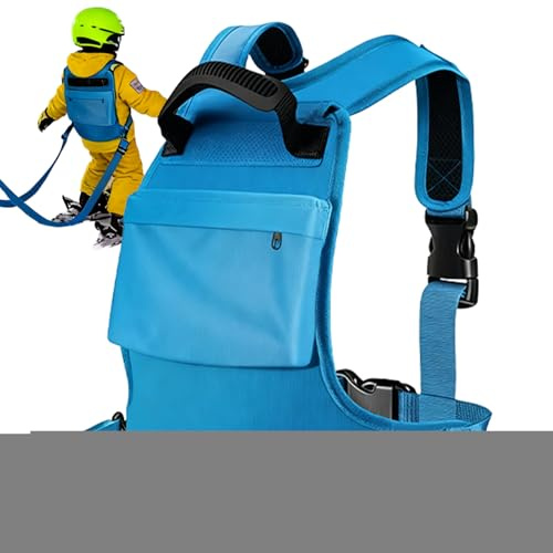 Harnais de ski pour avec sangle de sécurité - Aide à l'entraînement pour la prévention des chutes pour les exercices de sports d'hiver Harnais de snowboard de ski résistant et réglable sûr |