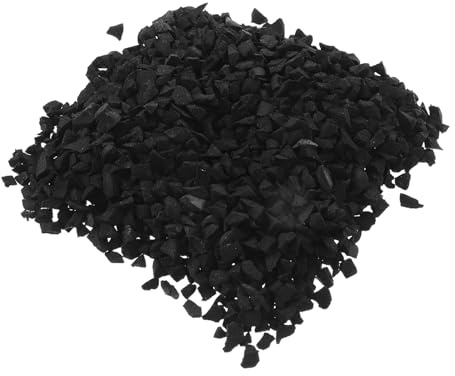 Alasum Relleno de Caucho para Césped Artificial 1,9 Kg, Gránulos de Caucho Reciclado para Campos Deportivos y Parques Infantiles, Material de Mantillo Absorción de Impactos y Drenaje