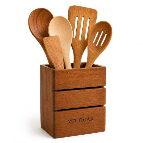 Utensil Holder | Cutlery Holder | Kitchen Utensils Holder| Kitchen Utensil Organizer | 100% Teakwood | Made in India | from The House of Anamaya