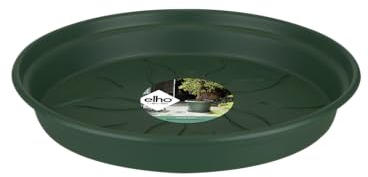 Elho Green Basics Soucoupe 45 - Soucoupe pour Intérieur, Extérieur, Culture & Récolte - Ø 45.2 x H 5.6 cm - Vert/Leaf Green