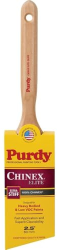 2-1/2 Purdy 144552925 Chinex Elite Glide Paint Brush, Angle Sash, Fluted