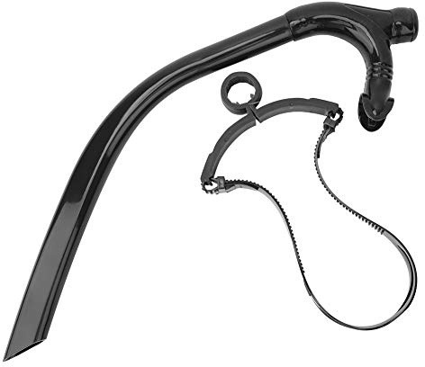 Schwimmen Schnorchel Training, Schnorchel mit Ventil Erwachsene Professionelle Schwimmschnorchel Kraulen Schnorchel für Erwachsene, Silikon Schnorchel Vorne zum Schwimmen Schnorcheln Tauchen, Schwarz