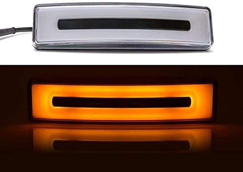 VNVIS 2 x Frontlichter, LED, Orange, Dachkabine, Sonnenvisier, für Scania, 24 V, E-gekennzeichnet