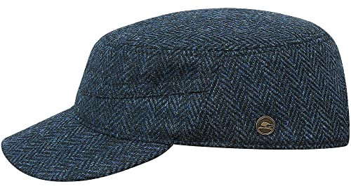 Sterkowski Patrol Mütze | Harris Tweed Schiebermütze für Herren | Klassische Warm Patrouillenmütze