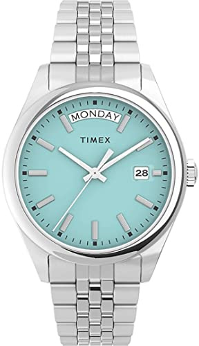 Timex Unisex Analog Quarz Uhr Legacy mit Edelstahlarmband