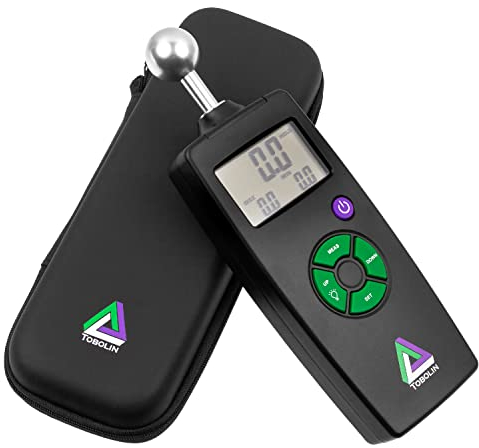 TOBOLIN Feuchtemessgerät TOBOMETER HY - Feuchtigkeitsmessgerät mit LCD-Display für Mauerwerk – Feuchtemesser für Mauerwerk, Holz, Wand, Gips, Putz - Zerstörungsfreie Messung - 40 mm Messtiefe
