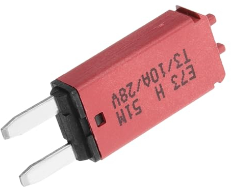 WOFASHPURET 10a Rückstellbare Für Auto Reset Sicherung Dc Langlebiges Material Farbcodiert Zur Anzeige Der Amperewerte Verbessert Die Leistung Des Leistungsschalters Und Anwendungskomfort