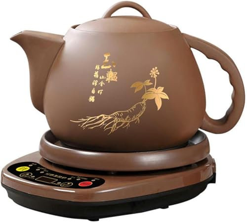 CIADAZ 500W Automatic Electric Ceramic Stew Pot, 3L Automatic Herbal Medicine Cooker, Electric Ceramic Herb Tea Maker-1PC