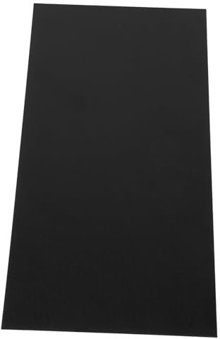 Gatuida Thermisch Geformte Kunststoffplatte Flexible Selbstgemacht Platte aus Schwarzem Abs 11,81x5,91x0,060 Zoll (1/16 Zoll) für Modellbau und Bastelarbeiten
