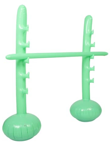 ifundom Hochsprungstange Aufblasbares Partyspiel Partydekorationen Im Hawaiianischen Stil Kaktus-partydekorationen Dekorationen Für Cowboy-Geburtstagsfeiern Hof Spiele PVC Light Green