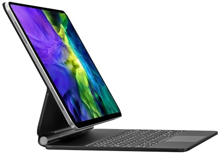 Magische Tastatur für iPad Air 11 Zoll (M2 2024/M3 2025) & iPad Pro 11 Zoll (4. / 3. / 2. / 1. Generation), Bluetooth-Tastaturhülle für iPad Air 5. / 4. Generation mit USB-C-Aufladung