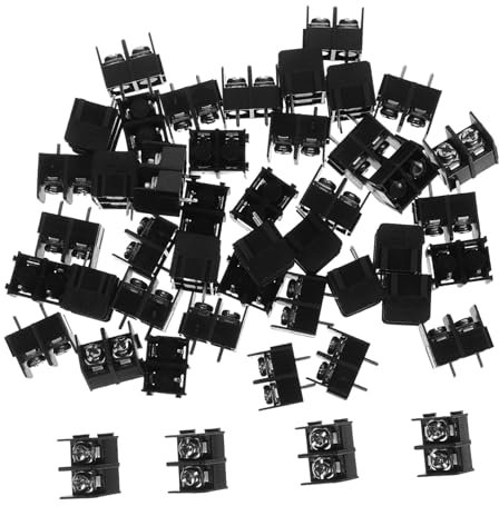 ERINGOGO 50stücke Klemmenblöcke Mit Schraubanschluss Für Leiterplatten Elektrischer Klemmenblock Mit Isolierdrahtklemme Gerade Stiftklemmenblöcke Für Vielseitige Anwendungsmöglichkeiten