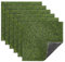 FINGERINSPIRE 6 Pz Tappeto Quadrato in Erba Artificiale 31x30.5cm in Plastica Erba Finta Toppa Verde Giardino Prato Piastrelle Tappeto Erboso Tappetino in Erbe Finta per Cani Patio Interno Esterno