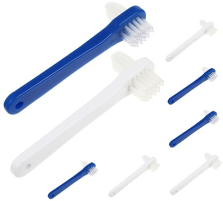 Spazzolino da Viaggio Portatile a Doppia Testa, Set 8 Pezzi | Design Compatto e Leggero, Abs e Nylon, Uso in Viaggio e Casa, per Famiglie e Ragazzo Ragazza
