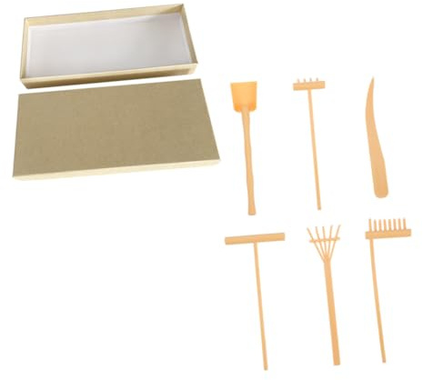Hemobllo Râteau Zen Jardin Sable Ensemble Accessoires Décoratifs Outils De Jardinage Calmant Et Polyvalent pour Bac à Sable
