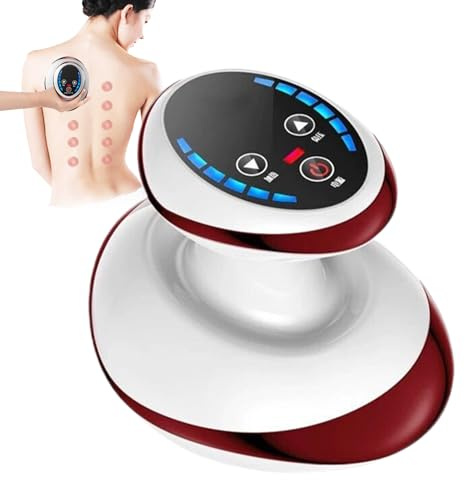 Coppettazione elettrica - Strumento di raschiatura muscolare tutto il corpo - Massaggiatore palmare per tendini schiena muscoli del collo viso cosce donne per l'applicazione in spa