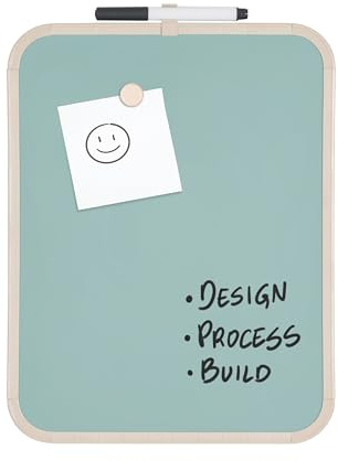 Bi-Office Tableau magnétique Easy Olive Tree, 21,6x27,9cm, surface en acier laqué, cadre en plastique beige