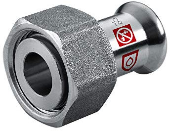 C-Stahl Pressfitting M Kontur - Anschlussverschraubung - Flachdichtend - 15mm x DN 20 (3/4)