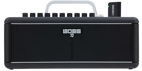 BOSS Katana-Air, Kompakter kabelloser Verstärker für Gitarre, Bass & elektroakustische Gitarre und Bass, 5 Verstärkercharakter, Preisgekrönte Katana Verstärker- und Effektsounds