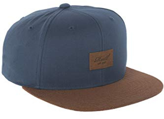 Reell Suede Cap, 6 Panel Snapback Kappe für Herren und Damen, Unisex