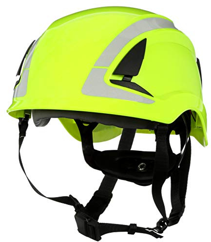 3M Schutzhelme & Schutzhelme: SecureFit Safety Helmet, 6-Point Ratchet Suspension (Hohe Sichtbarkeit Grün)