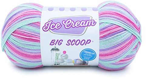 Lion Brand Yarn 922-240 Ice Cream Big Scoop Yarn, Unicorn