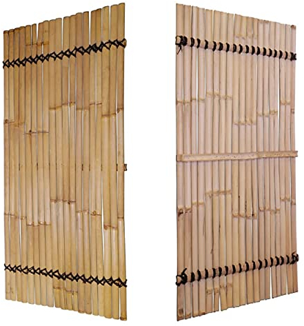 DE-COmmerce Sichtschutz aus Bambus KISU Gartenzaun Bambuszaun 90x180 cm nature
